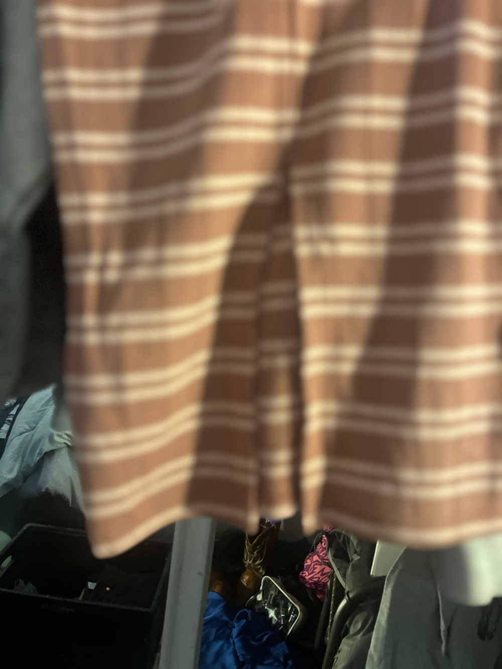 Striped Brown and Cream Skirt